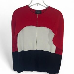 St. John Cape Jacket in Milano Wool & Rayon - Size Small